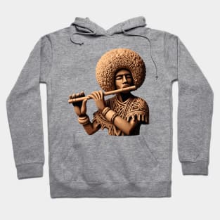 Afrocentric Man Wooden Carving Hoodie